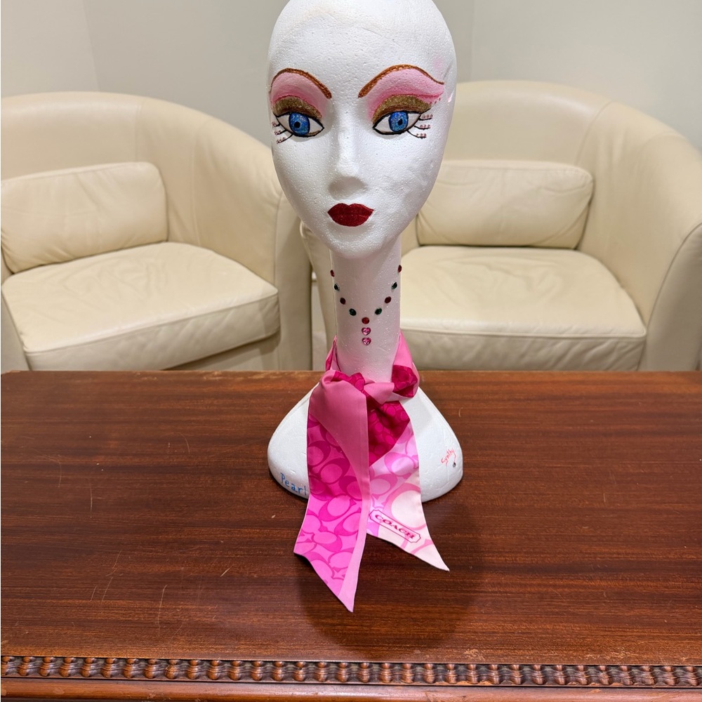Coach Pink and Magenta Scarf